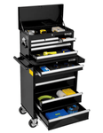 Global Industrial 11 Drawer Black Roller Tool Cabinet & Chest Combo - 26 - 3/8