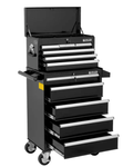 Global Industrial 11 Drawer Black Roller Tool Cabinet & Chest Combo - 26 - 3/8