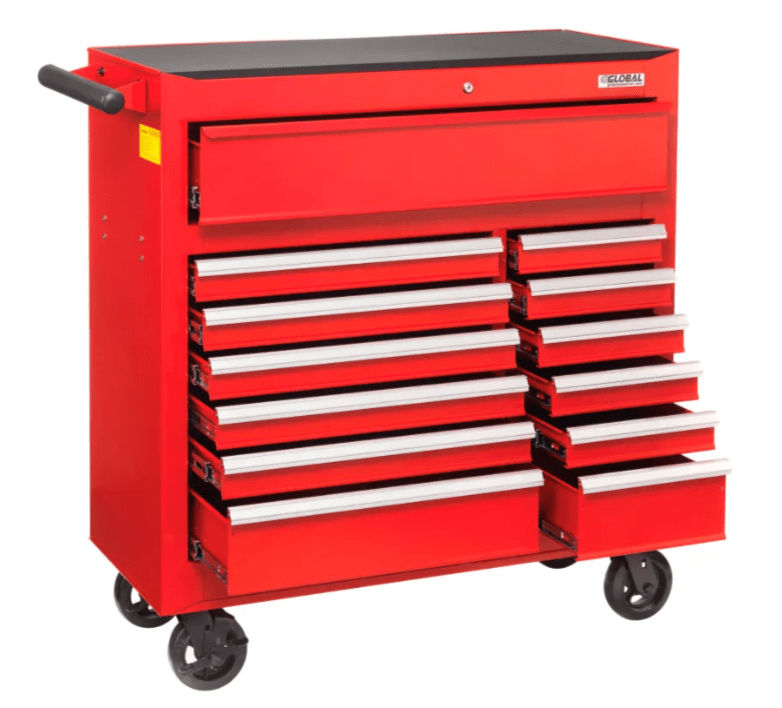 Global Industrial Roller Tool Cabinet, 13 Drawers, 42 - 3/8"W x 18"D x 38 - 5/8"H (GLB - 535653) - SchoolOutlet