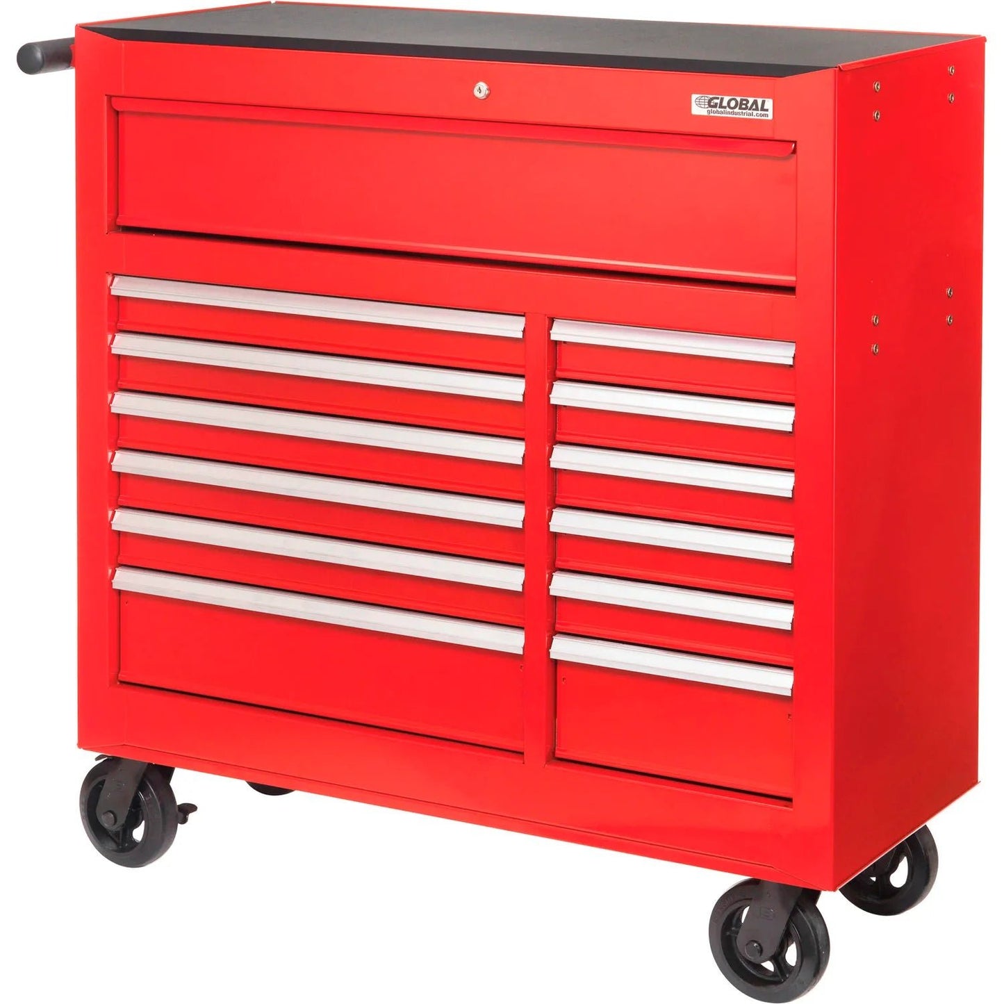 Global Industrial Roller Tool Cabinet, 13 Drawers, 42 - 3/8"W x 18"D x 38 - 5/8"H (GLB - 535653) - SchoolOutlet