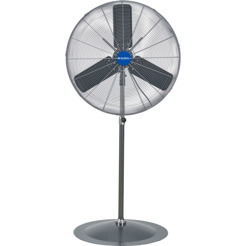 Global Industrial 30" Oscillating Pedestal Fan, 8,775 CFM, 1/3 HP, 1 Phase (GLB - 585280) - SchoolOutlet