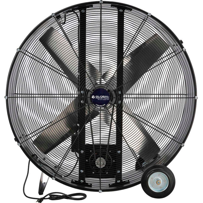 Global Industrial 42" Portable Drum Blower Fan, 17600 CFM, 1 HP, 1 Phase (GLB - 600554) - SchoolOutlet