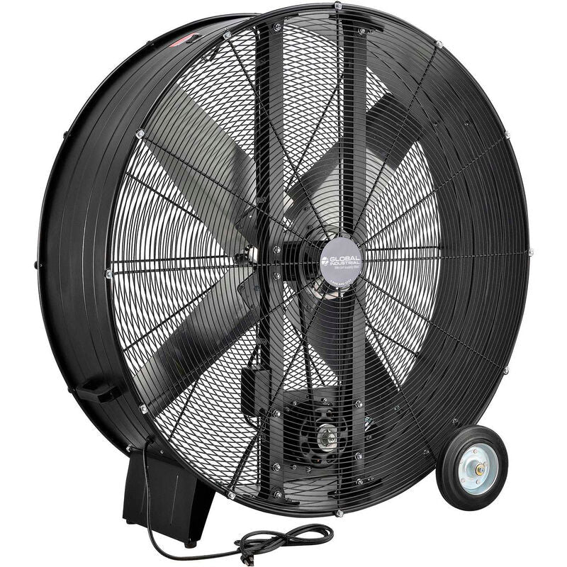 Global Industrial 42" Portable Drum Blower Fan, 17600 CFM, 1 HP, 1 Phase (GLB - 600554) - SchoolOutlet