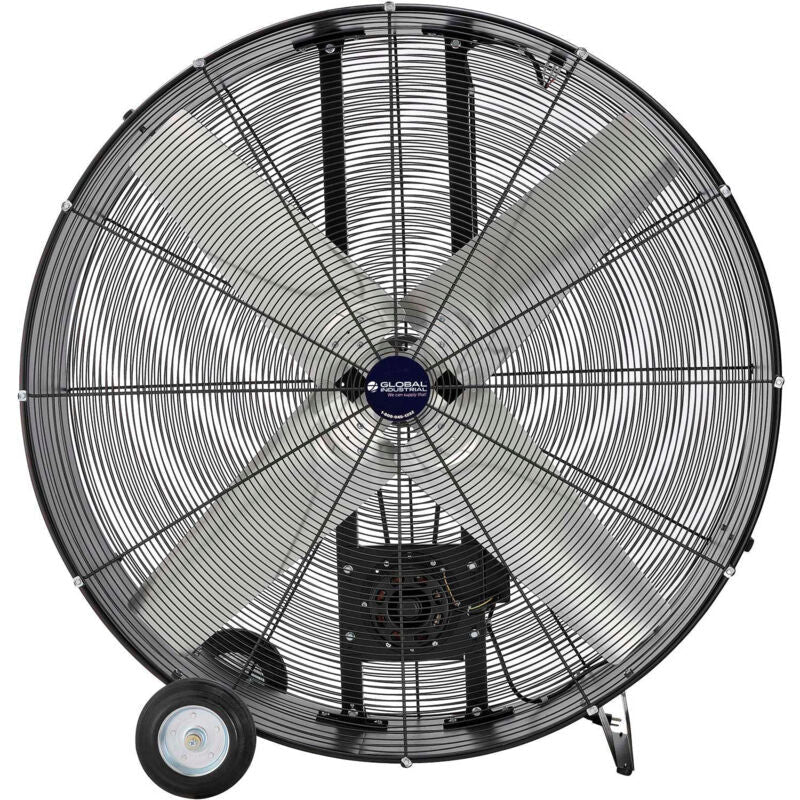 Global Industrial 48" Portable Drum Blower Fan, 19500 CFM, 1 - 1/2 HP, 1 Phase (GLB - 600555) - SchoolOutlet