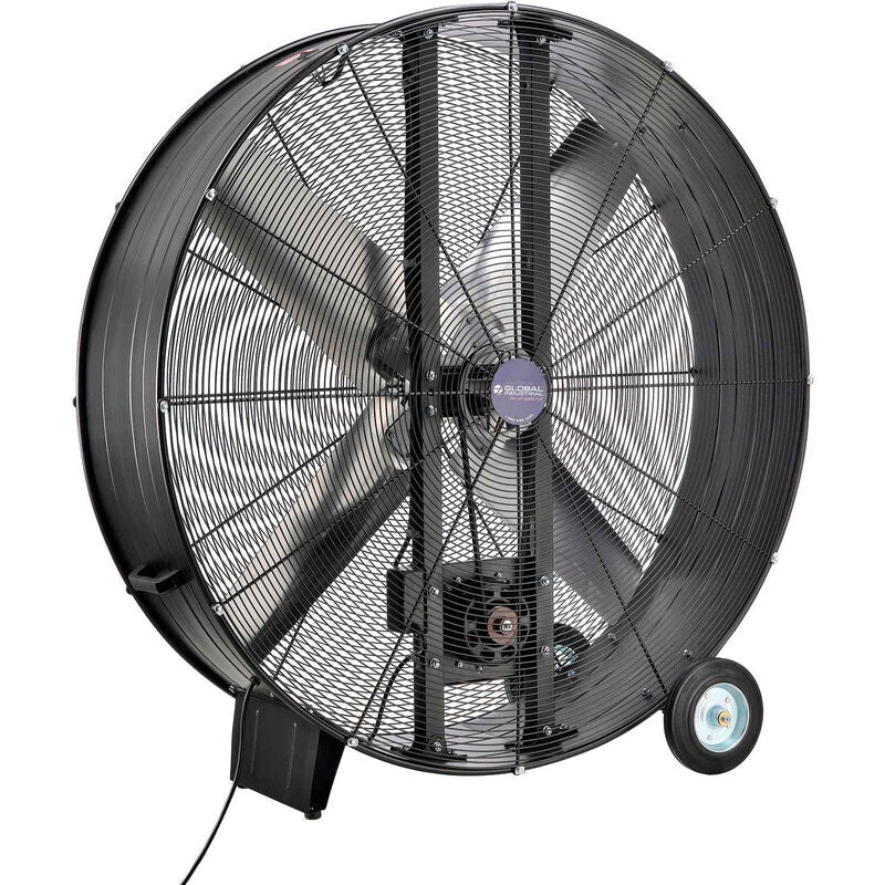 Global Industrial 48" Portable Drum Blower Fan, 19500 CFM, 1 - 1/2 HP, 1 Phase (GLB - 600555) - SchoolOutlet