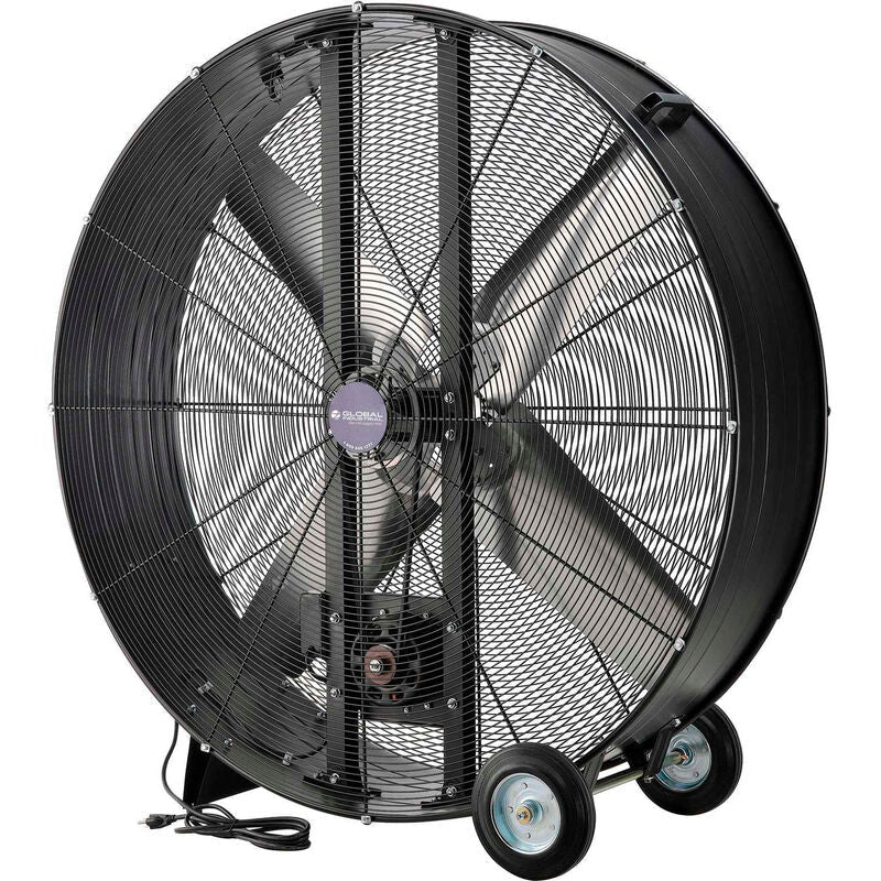 Global Industrial 48" Portable Drum Blower Fan, 19500 CFM, 1 - 1/2 HP, 1 Phase (GLB - 600555) - SchoolOutlet