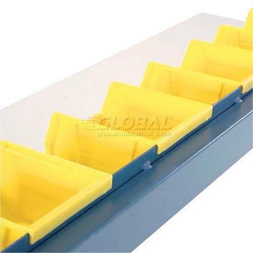 Global Industrial 48"W Bin Rail - Blue (GLB - 606941) - SchoolOutlet
