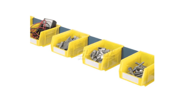 Global Industrial 60"W Bin Rail - Blue (GLB - 606942) - SchoolOutlet