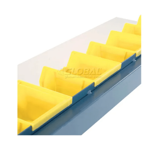 Global Industrial 60"W Bin Rail - Blue (GLB - 606942) - SchoolOutlet