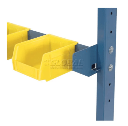Global Industrial 72"W Bin Rail - Blue (GLB - 606943) - SchoolOutlet