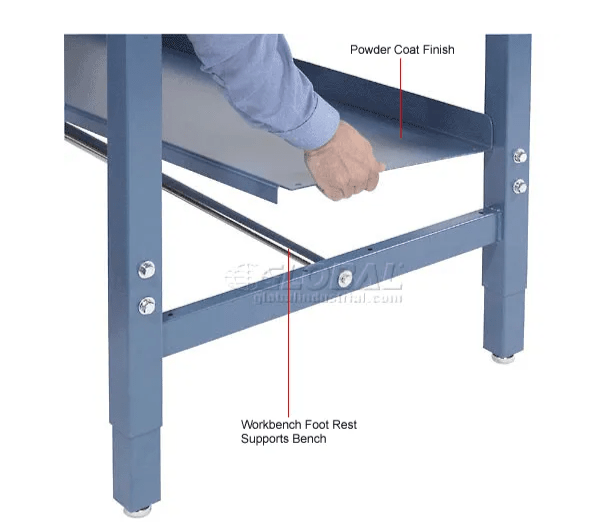 Global Industrial Steel Shelf, 48"W x 14"D, Blue (GLB - 606949) - SchoolOutlet