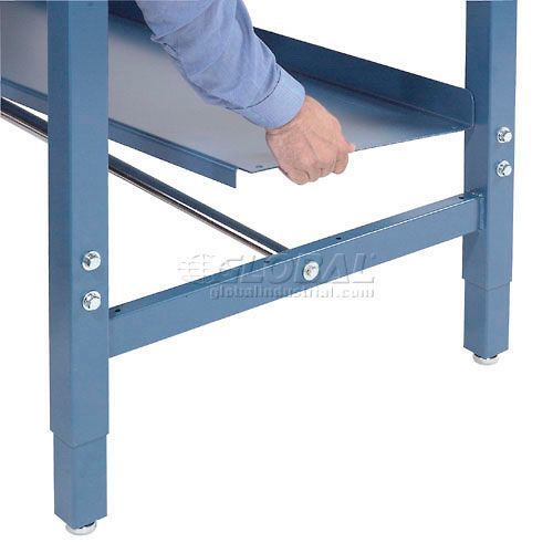 Global Industrial Steel Lower Shelf, 60"W x 14"D, Blue (GLB - 606950) - SchoolOutlet