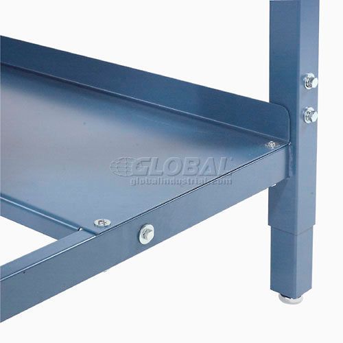 Global Industrial Steel Lower Shelf, 72"W x 14"D, Blue (GLB - 606951) - SchoolOutlet
