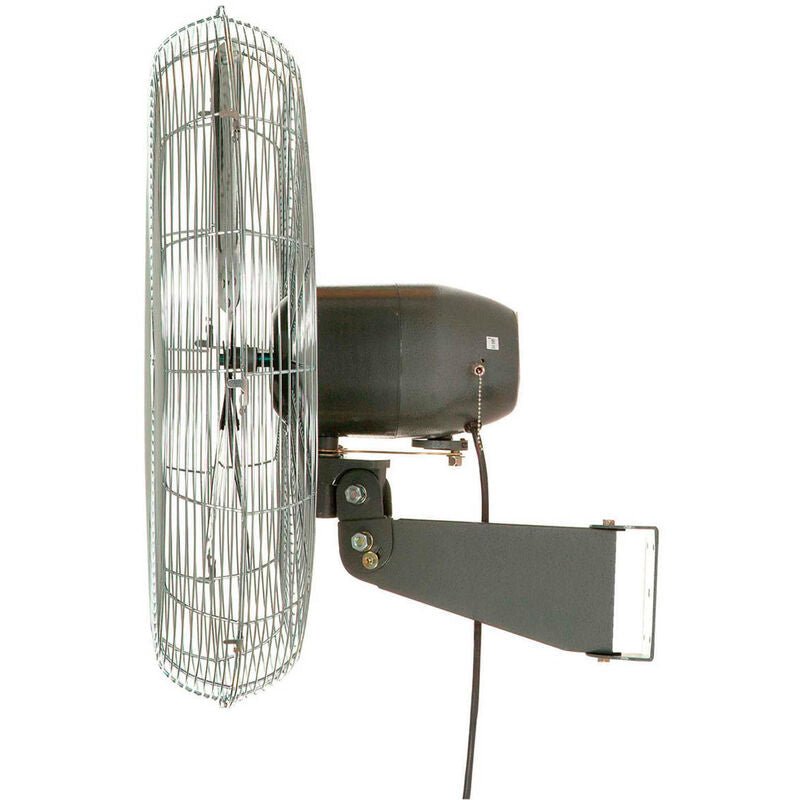 Global Industrial 24" Oscillating Wall Mount Fan, 3 Speed, 7525 CFM, 1/4 HP, 1 Phase (GLB - 607050) - SchoolOutlet