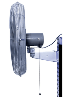 Global Industrial 30" Oscillating Wall Mount Fan, 3 Speed, 8775 CFM, 1/3 HP, 1 Phase (GLB-607051)