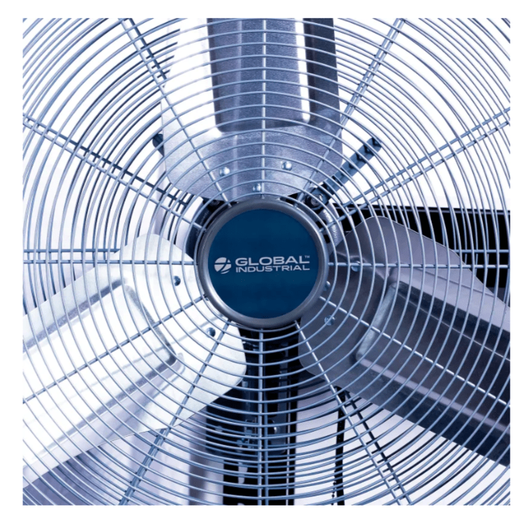 Global Industrial 30" Oscillating Wall Mount Fan, 3 Speed, 8775 CFM, 1/3 HP, 1 Phase (GLB - 607051) - SchoolOutlet