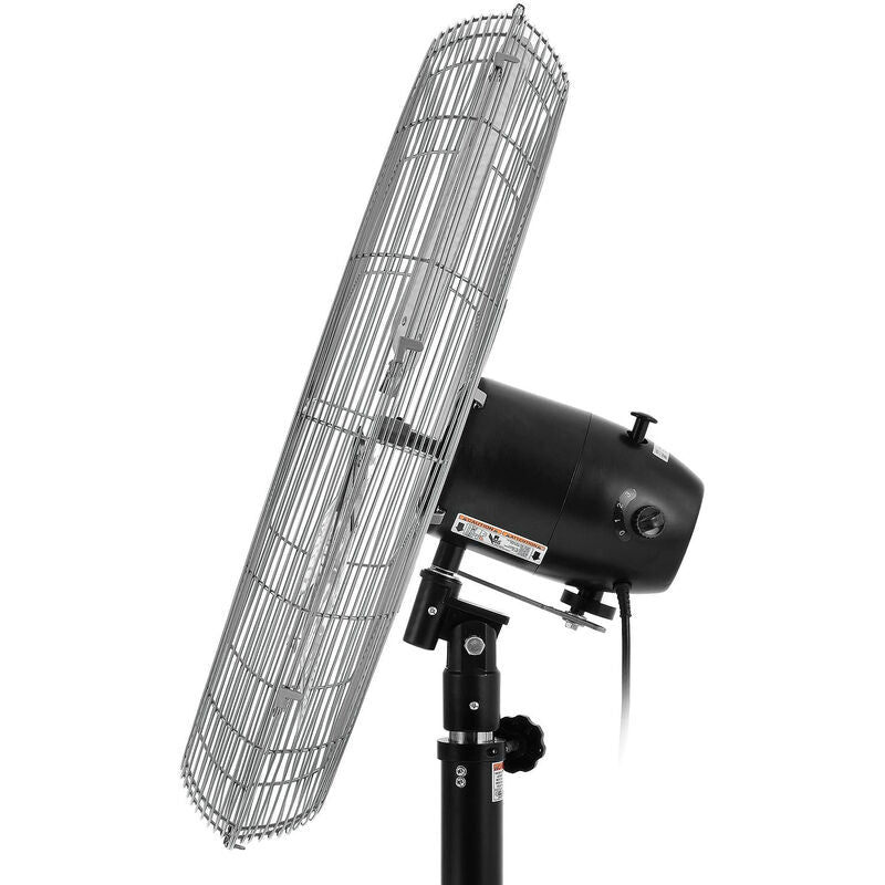 Global Industrial 30" Deluxe Oscillating Pedestal Fan, 3 Speed, 10,000 CFM, 320W, 1/2 HP (GLB - 652299) - SchoolOutlet