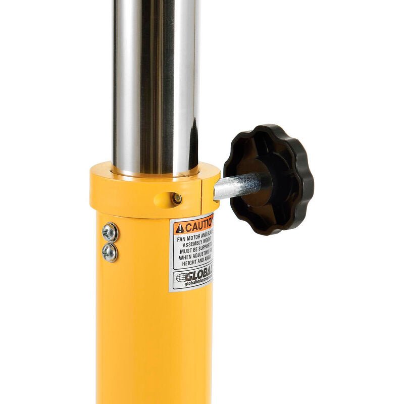 Global Industrial 30" Deluxe Oscillating Pedestal Fan, 3 Speed, 10000 CFM, 320W, 1/2HP, Yellow (GLB - 652299Y) - SchoolOutlet