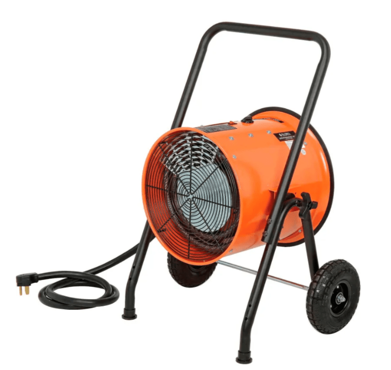 Global Industrial Portable Salamander Heater W/ Adjustable Thermostat, 240V, 1 Phase, 10000W (GLB - 653558) - SchoolOutlet