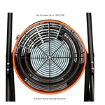 Global Industrial Portable Salamander Heater W/ Adjustable Thermostat, 240V, 1 Phase, 10000W (GLB - 653558) - SchoolOutlet