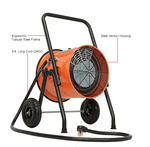 Global Industrial Portable Salamander Heater W/ Adjustable Thermostat, 240V, 1 Phase, 10000W (GLB - 653558) - SchoolOutlet