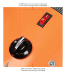 Global Industrial Electric Salamander Heater, Adjustable Thermostat, 208V, 3 Phase, 15000 Watt (GLB - 653566) - SchoolOutlet
