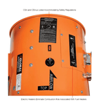 Global Industrial Electric Salamander Heater, Adjustable Thermostat, 208V, 3 Phase, 15000 Watt (GLB - 653566) - SchoolOutlet
