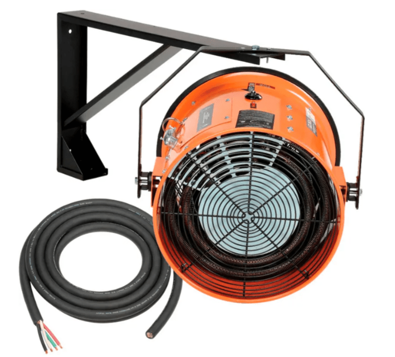 Global Industrial Electric Salamander Heater, Adjustable Thermostat, 240V, 3 Phase, 15000 Watt (GLB - 653568) - SchoolOutlet