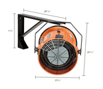 Global Industrial Electric Salamander Heater, Adjustable Thermostat, 480V, 3 Phase, 15000 Watt (GLB - 653569) - SchoolOutlet