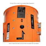 Global Industrial Electric Salamander Heater, Adjustable Thermostat, 480V, 3 Phase, 15000 Watt (GLB - 653569) - SchoolOutlet