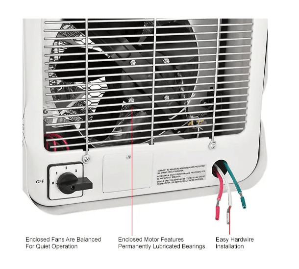 Global Industrial Unit Heater, Horizontal Downflow, Multi - Watt, 1881 - 5000W, 208/240V (GLB - 653577) - SchoolOutlet