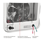 Global Industrial Unit Heater, Horizontal Downflow, Multi - Watt, 1881 - 5000W, 208/240V (GLB - 653577) - SchoolOutlet