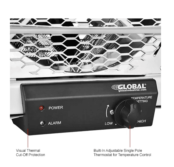 Global Industrial Unit Heater, Horizontal Downflow, Multi - Watt, 1881 - 5000W, 208/240V (GLB - 653577) - SchoolOutlet