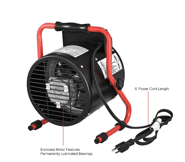Global Industrial Portable Electric Space Heater, 120V, 1500W (GLB - 653579) - SchoolOutlet
