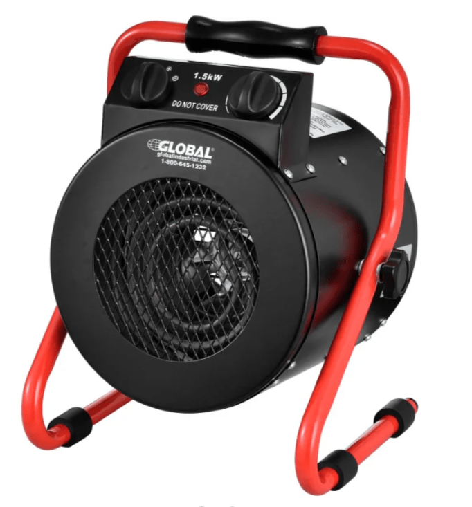 Global Industrial Portable Electric Space Heater, 120V, 1500W (GLB - 653579) - SchoolOutlet