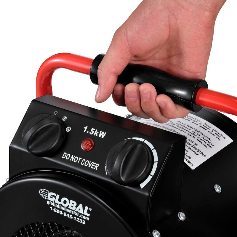 Global Industrial Portable Electric Space Heater, 120V, 1500W (GLB - 653579) - SchoolOutlet