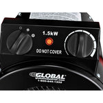 Global Industrial Portable Electric Space Heater, 120V, 1500W (GLB - 653579) - SchoolOutlet