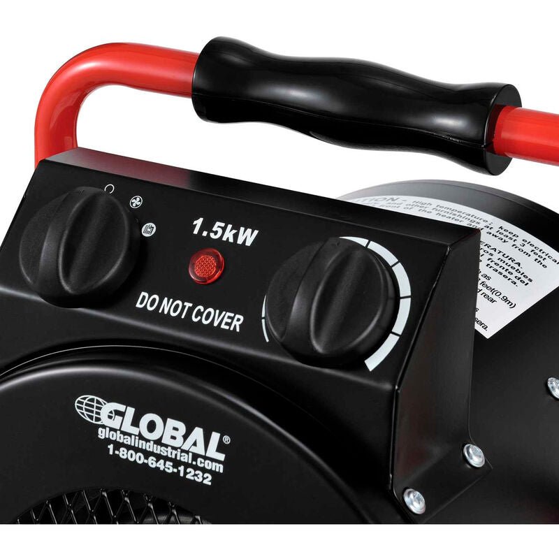 Global Industrial Portable Electric Space Heater, 120V, 1500W (GLB - 653579) - SchoolOutlet