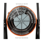 Global Industrial Portable Salamander Heater W/ Adjustable Thermostat, 240V, 3 Phase, 15000W (GLB - 653671) - SchoolOutlet