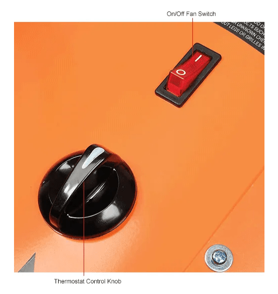 Global Industrial Portable Salamander Heater W/ Adjustable Thermostat, 240V, 3 Phase, 15000W (GLB - 653671) - SchoolOutlet