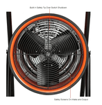 Global Industrial Portable Salamander Heater W/ Adjustable Thermostat, 480V, 3 Phase, 15000W (GLB - 653672) - SchoolOutlet