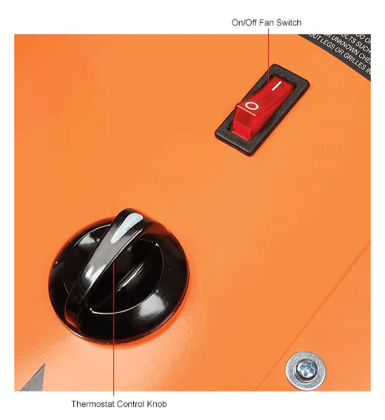 Global Industrial Portable Salamander Heater W/ Adjustable Thermostat, 480V, 3 Phase, 15000W (GLB - 653672) - SchoolOutlet