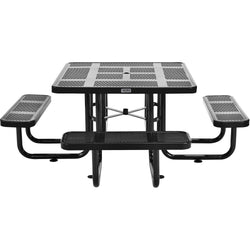 Global Industrial 46" Square Picnic Table, Perforated Metal (GLB-694551)