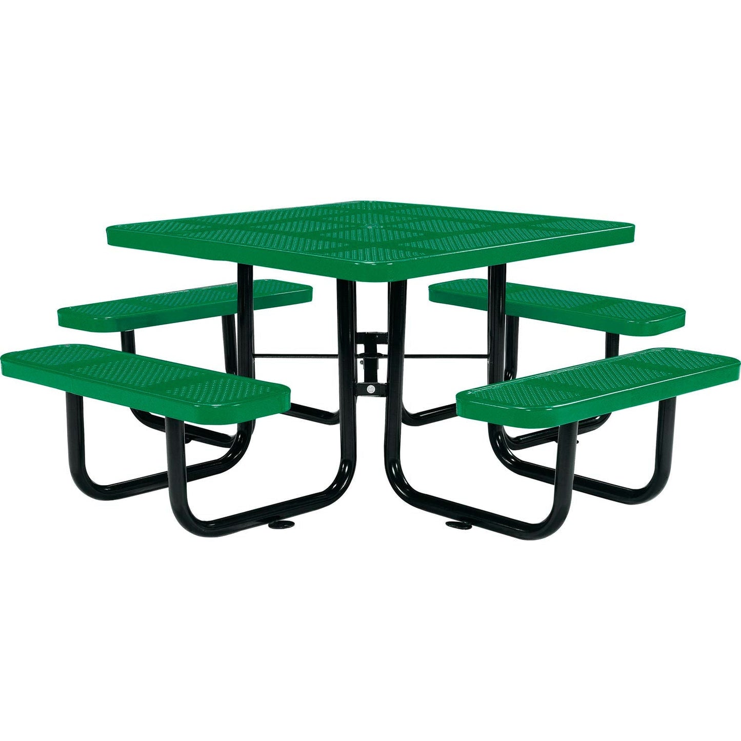 Global Industrial 46" Square Picnic Table, Perforated Metal (GLB - 694551) - SchoolOutlet