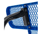 Global Industrial 6' Rectangular Picnic Table Perforated Metal Blue (GLB - 694553BL) - SchoolOutlet