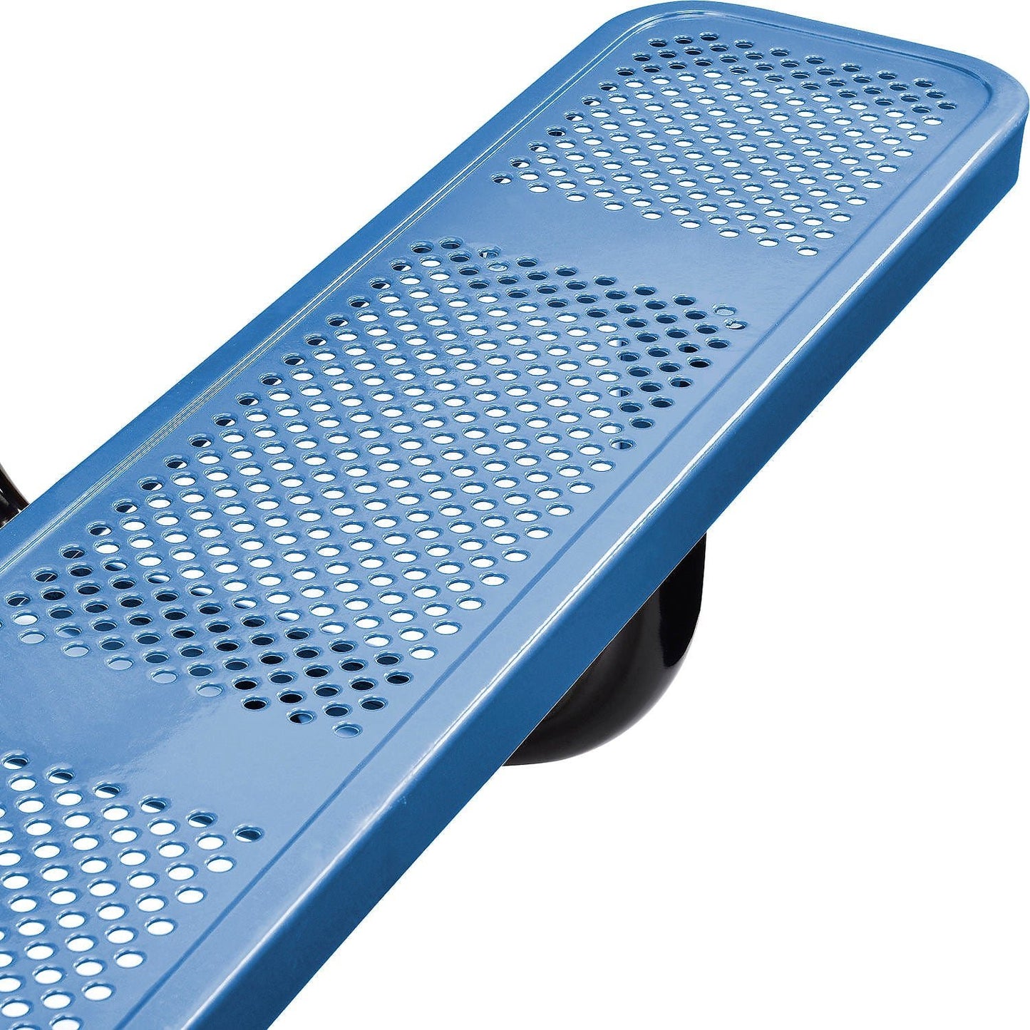 Global Industrial 6' Rectangular Picnic Table Perforated Metal Blue (GLB - 694553BL) - SchoolOutlet