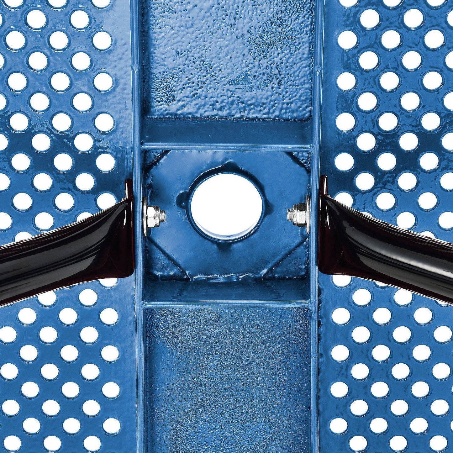 Global Industrial 6' Rectangular Picnic Table Perforated Metal Blue (GLB - 694553BL) - SchoolOutlet