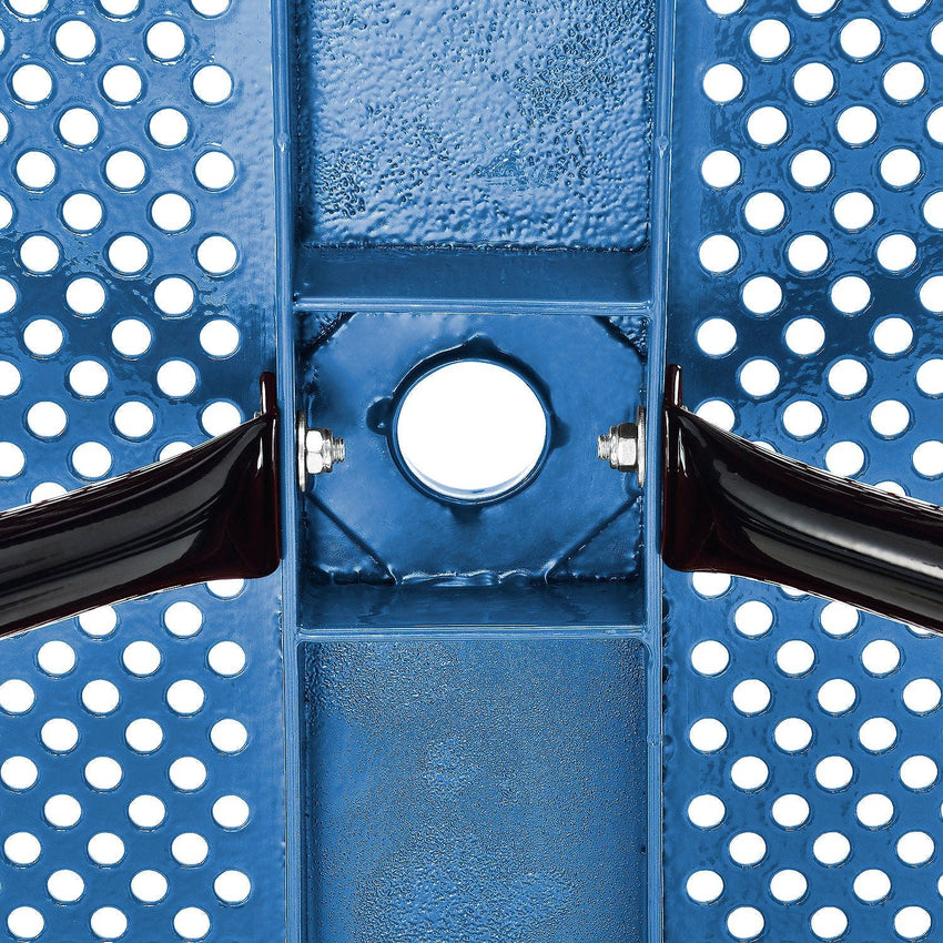 Global Industrial 6' Rectangular Picnic Table Perforated Metal Blue (GLB - 694553BL) - SchoolOutlet