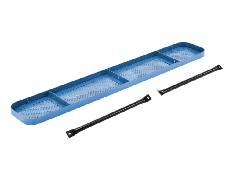 Global Industrial 6' Rectangular Picnic Table Perforated Metal Blue (GLB - 694553BL) - SchoolOutlet