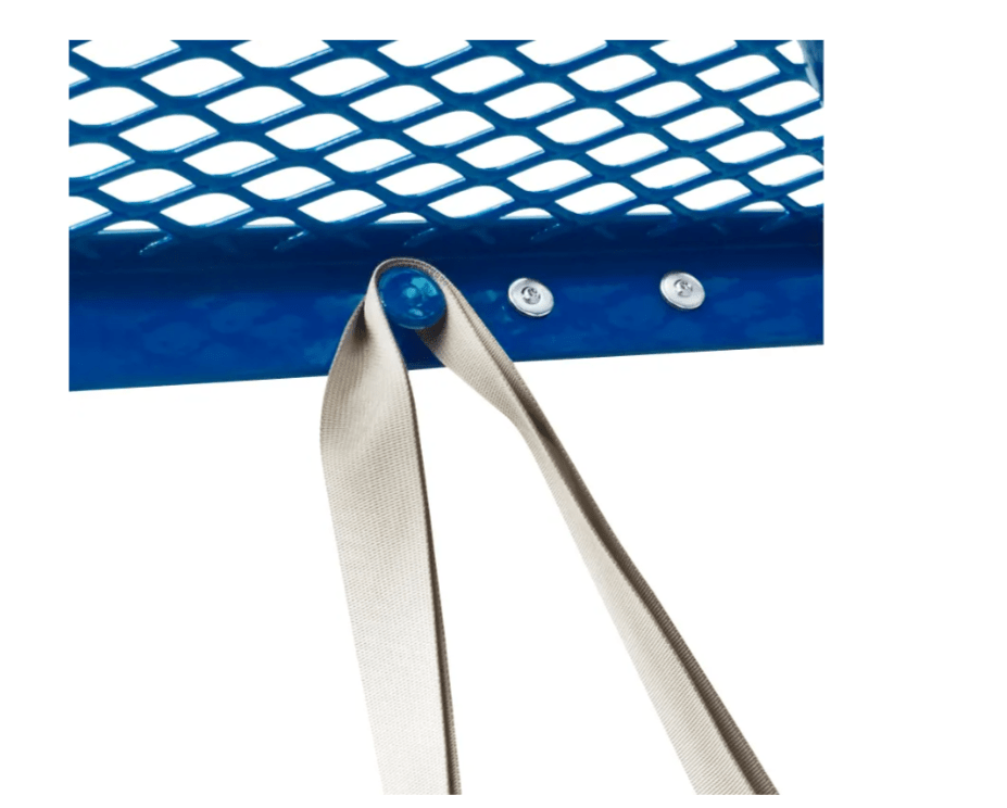 Global Industrial 6' Rectangular Picnic Table Perforated Metal Blue (GLB - 694553BL) - SchoolOutlet